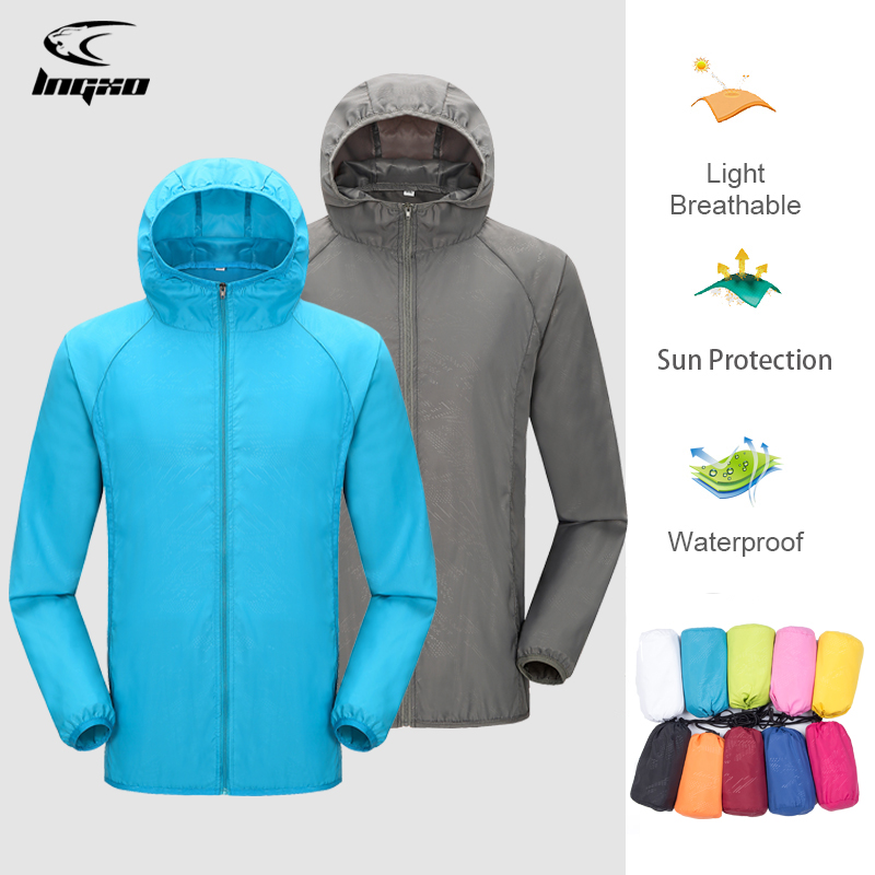 Fishing Rain Suit - LNGXO Veste de randonnée imperméable unisexe,Homme