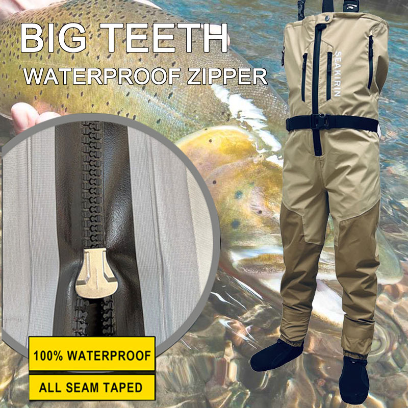 Fishing Pants Waterproof - Waders de pêche respirants à fermeture