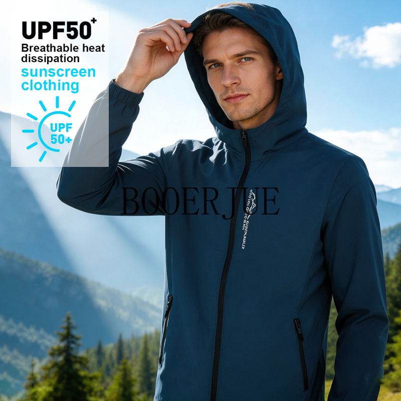 Fishing Jacket Waterproof - Veste de randonnée imperméable pour hommes,