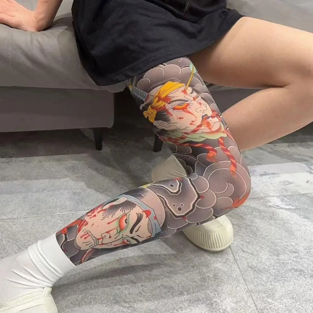 Collants imprimés effet tatoua - Fishing Socks avis et prix