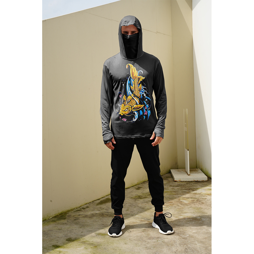 T-shirts de pêche pour hommes, - Fishing Mask Sun Protection avis et prix