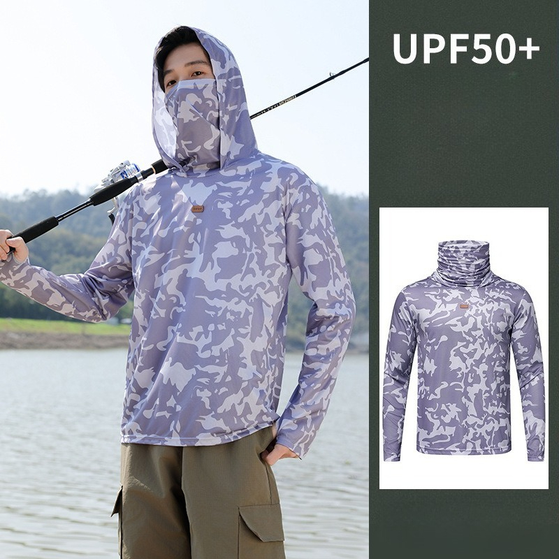 Haut de pêche à capuche pour h - Fishing Mask Sun Protection avis et prix