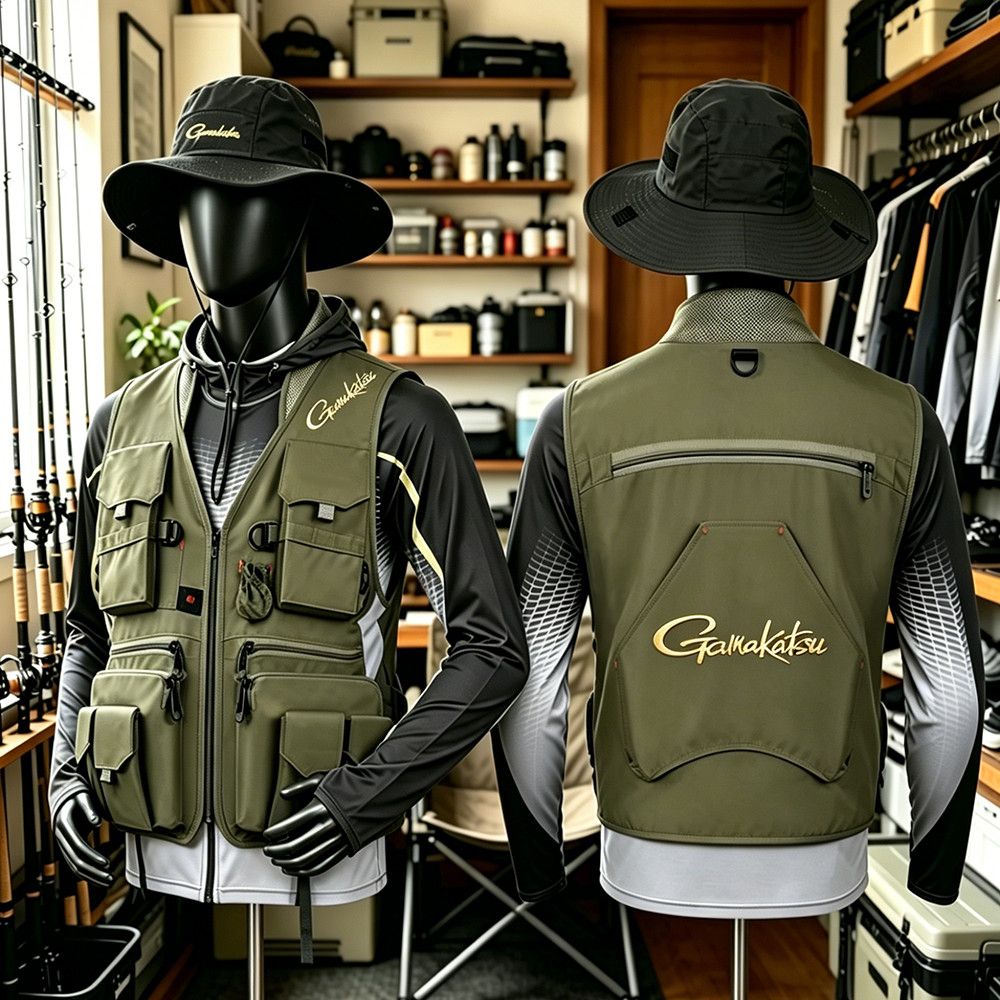 Gamakatsu Gilet de pêche multi - Fishing Rain Suit avis et prix