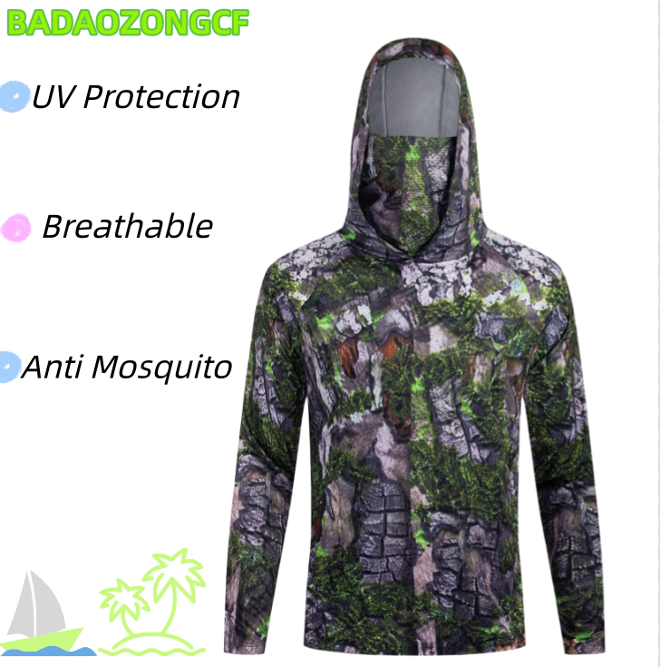 Chemises de pêche à capuche po - Fishing Shirt Uv Protection avis et prix